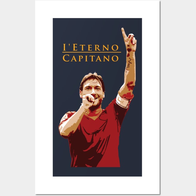 Francesco Totti Illustration Wall Art by HenDesignStudio